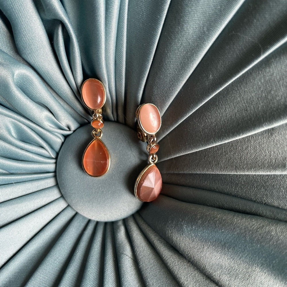 Vintage Monet clip on earrings